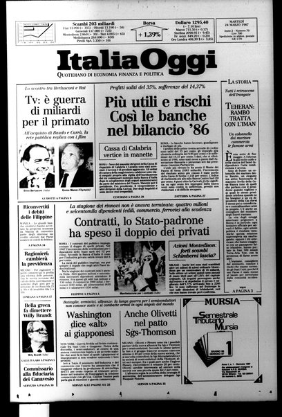 Italia oggi : quotidiano di economia finanza e politica